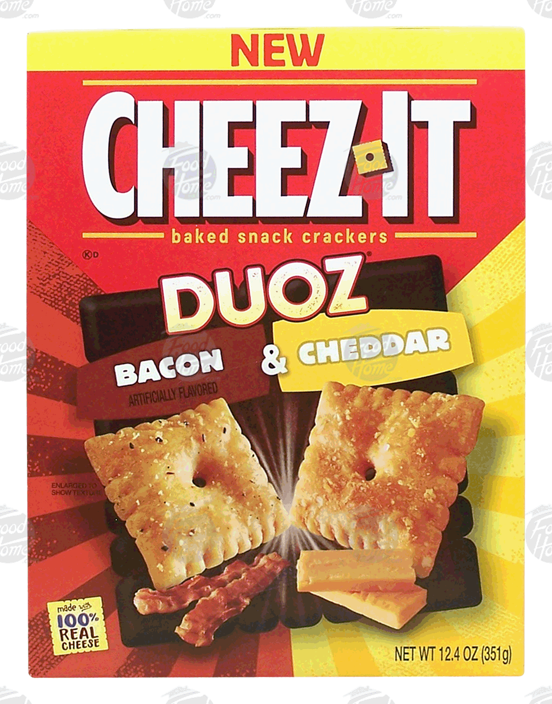 Cheez-it Duoz bacon & cheddar baked snack crackers Full-Size Picture